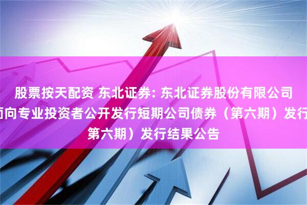 股票按天配资 东北证券: 东北证券股份有限公司2025年面向专业投资者公开发行短期公司债券（第六期）发行结果公告